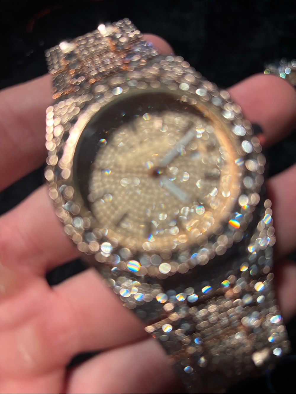 Rose Gold and Silver Roman Bussdown Watch